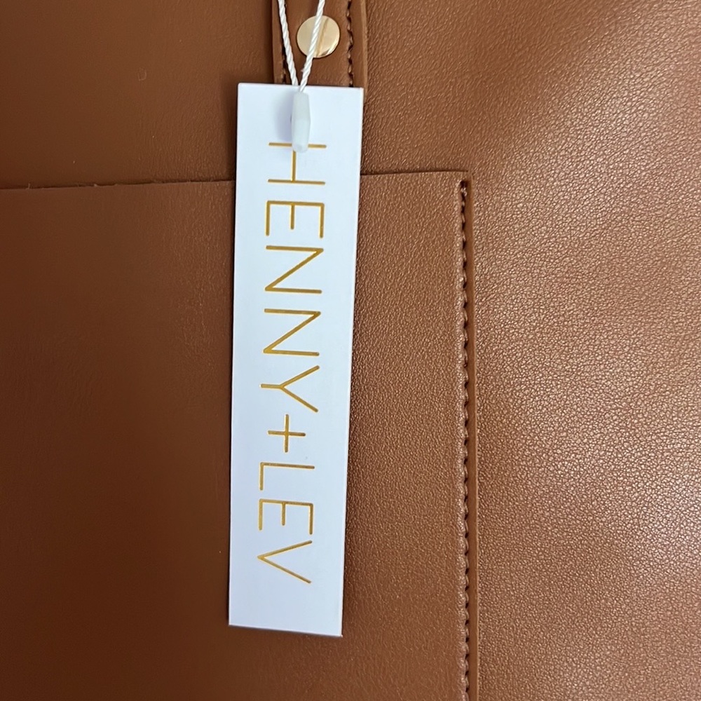BRAND NEW Henny + Lev Vegan Leather Tote